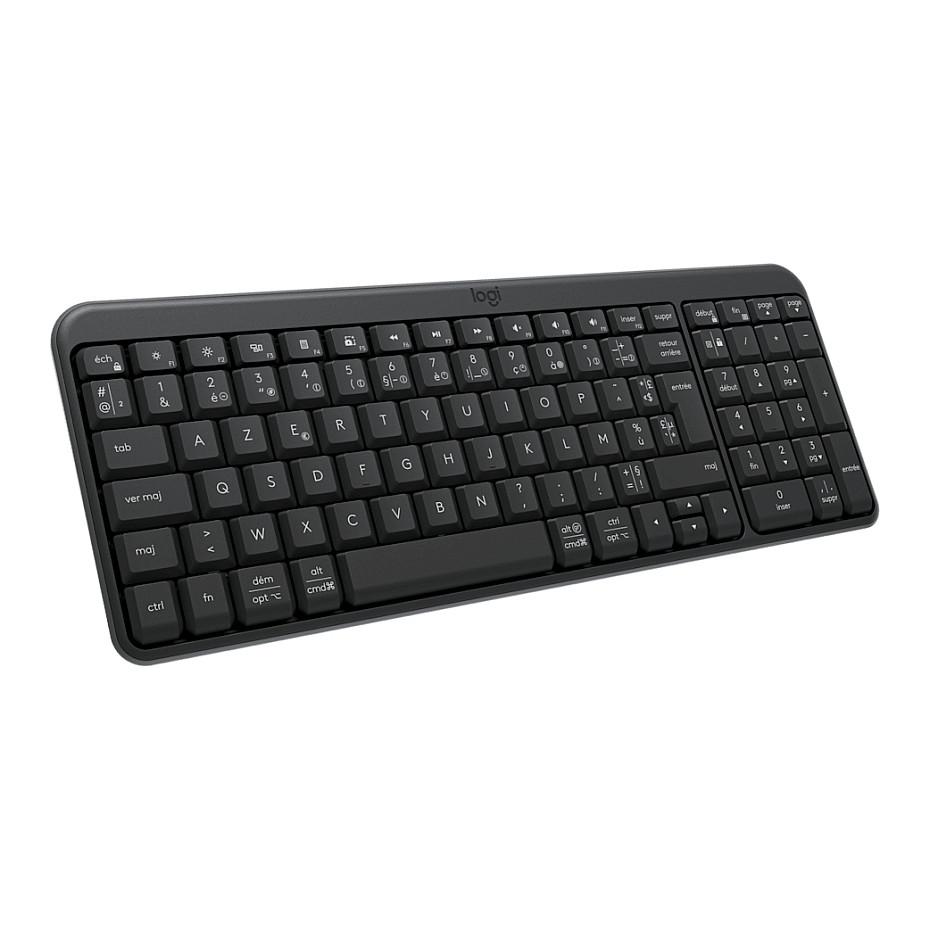 Tastierë pa Kabllo Logitech K250, Compact, Full Size, Bluetooth + RF 2.4GHz - Grafit - 5