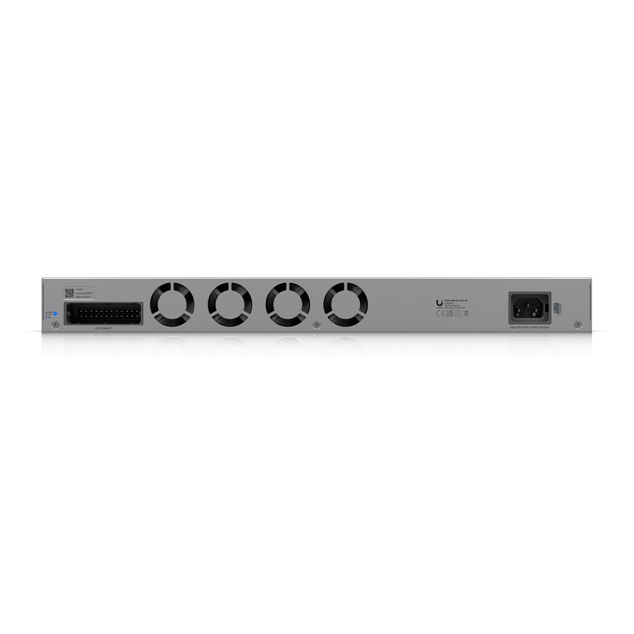 Switch Ubiquiti UniFi Pro XG 48, 32x 10GbE RJ45, 16x 2.5GbE RJ45, 4x SFP28 25Gbps, Layer 3, 920Gbps, Rack 1U - Hiri - 5