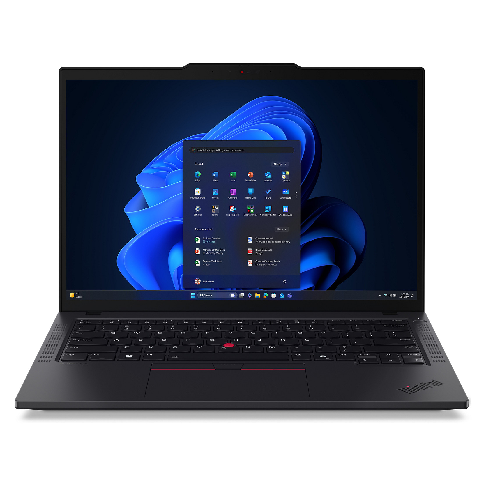 Laptop Lenovo ThinkPad T14 Gen 6 Copilot+ / Core Ultra 5 226V / 16GB LPDDR5X / 512GB / 14" WUXGA / Intel Arc 130V - Zezë - 16