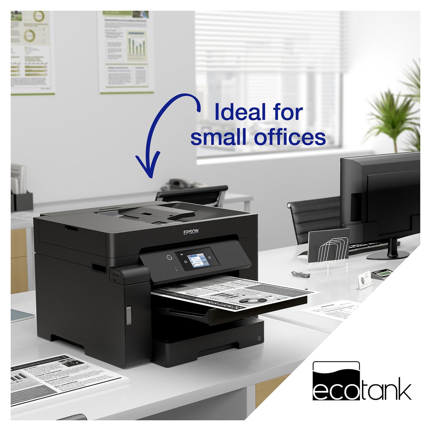 Printer Multifunksional Epson EcoTank ET-M16600, A3, Inkjet, 4800 × 2400 dpi, Printim Bardhezi, Printim Automatik Dyanësh, Wi-Fi, USB, Ethernet - Zezë - 10