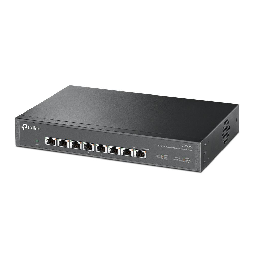 TP-Link TL-SX1008 / 8x 10G / 100M-1G-2.5G-5G-10G / 160 Gbps / 119 Mpps / RJ45 – Zezë - 1