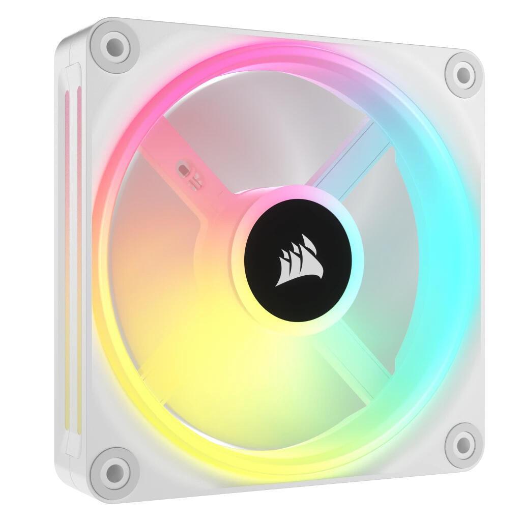 Ftohës për Kasë Corsair iCUE LINK QX120 RGB / 120mm / PWM / 480-2400 RPM / 63.1 CFM / 3.8 mmH₂O / RGB – Bardhë - 2