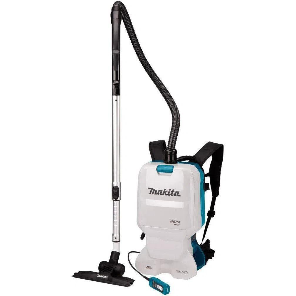 Fshesë me Bateri për Shpinë Makita DVC660Z, 2x18V, 6L, Filtrim HEPA, Motor Brushless, Thithje 11kPa - Bardhë - 2