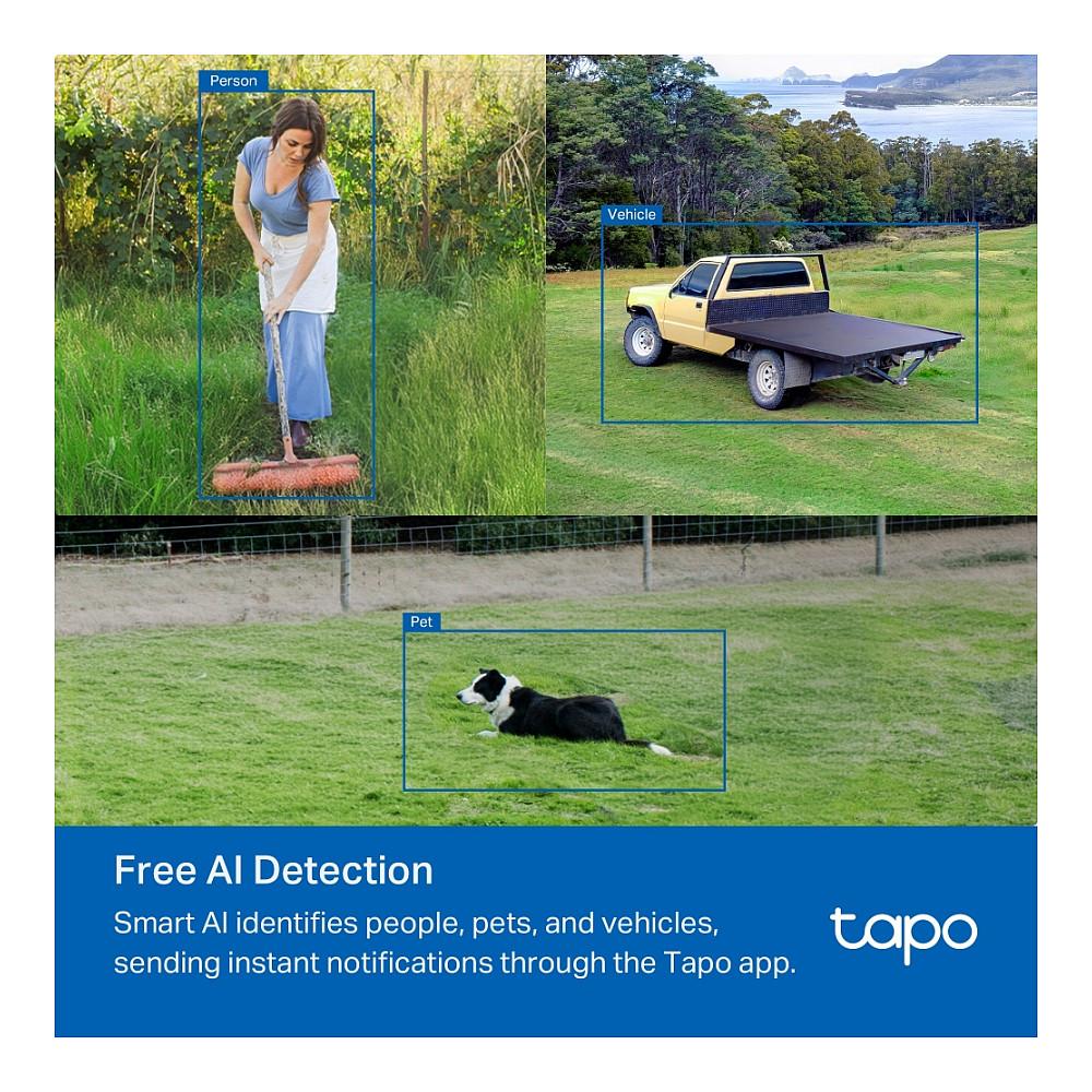 Kamerë Sigurie IP CCTV TP-Link Tapo C501GW, Full HD 1080p, 3.17 mm, 105°, 4G LTE, Pan & Tilt 360°, IR 30 m, Color Night Vision, PoE, IP66 - Bardhë - 7