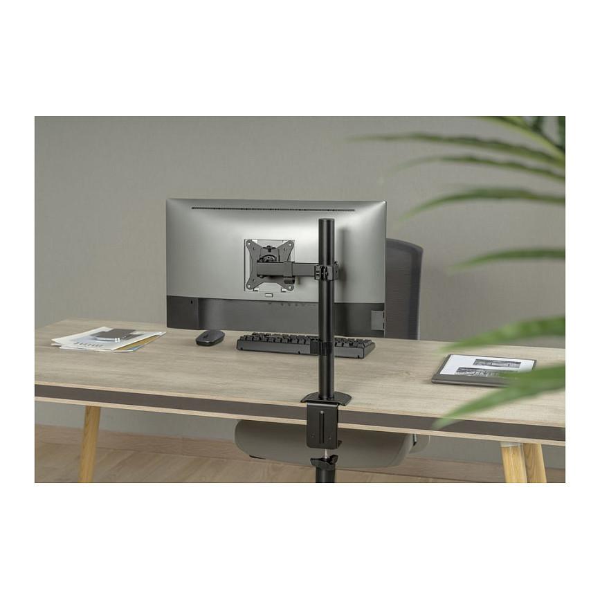 Mbajtëse për Monitor Equip 650156 , 1 Monitor , 17–32" , deri 9kg , e rregullueshme , e pjerrët , e rrotullueshme , VESA 75x75 & 100x100 - Zezë - 6