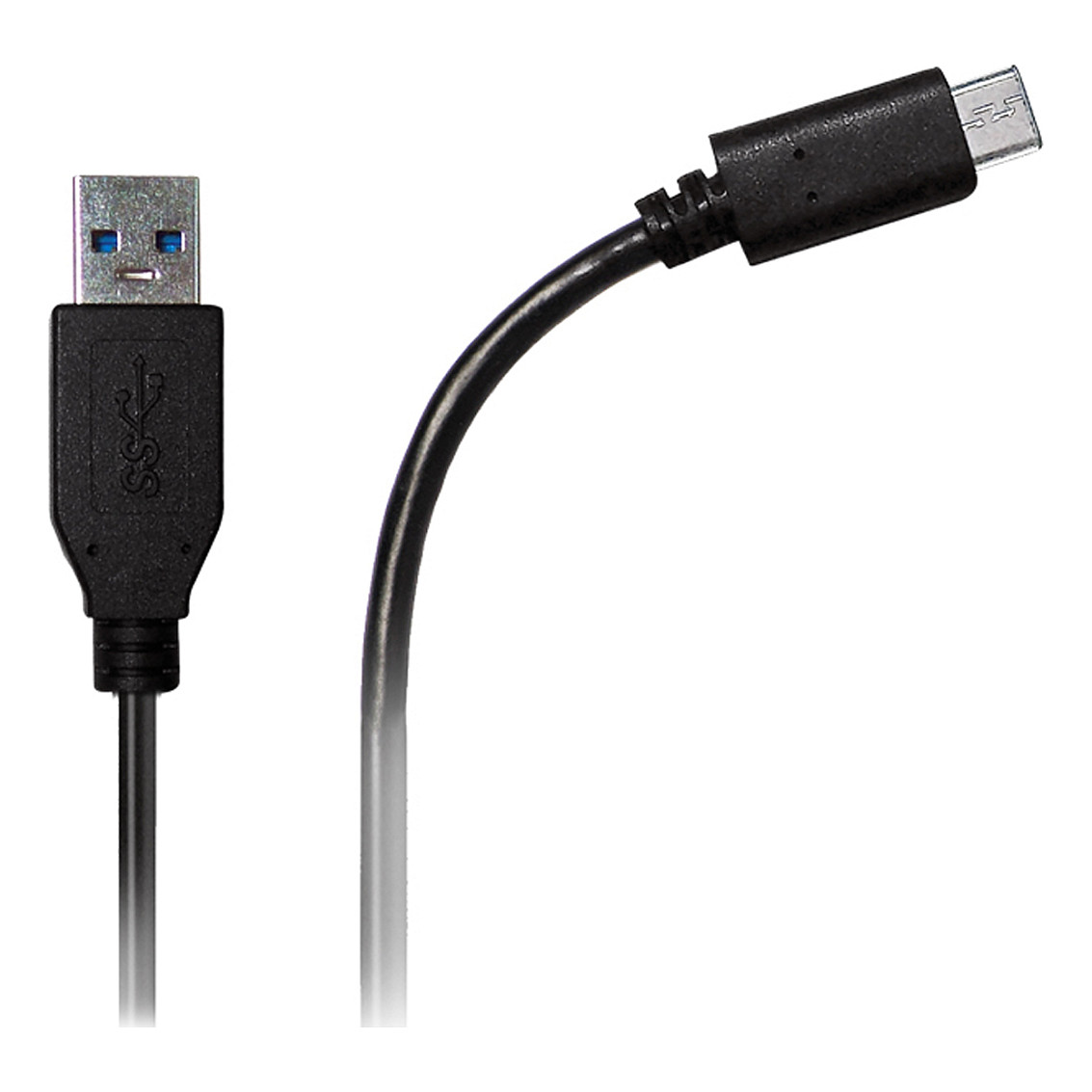 Kabllo Azuri USB-A në USB-C / 2m - Zezë