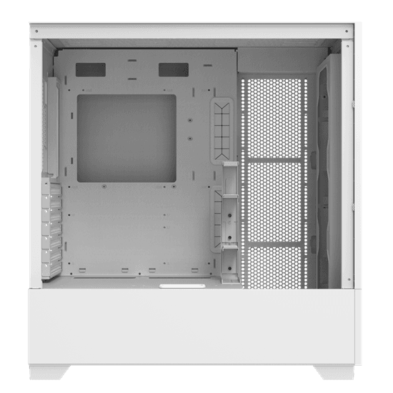 Kasë DarkFlash DF5000 / Mid-Tower / ATX-M-ATX-ITX / Mesh / Xham i Temperuar - Bardhë - 4