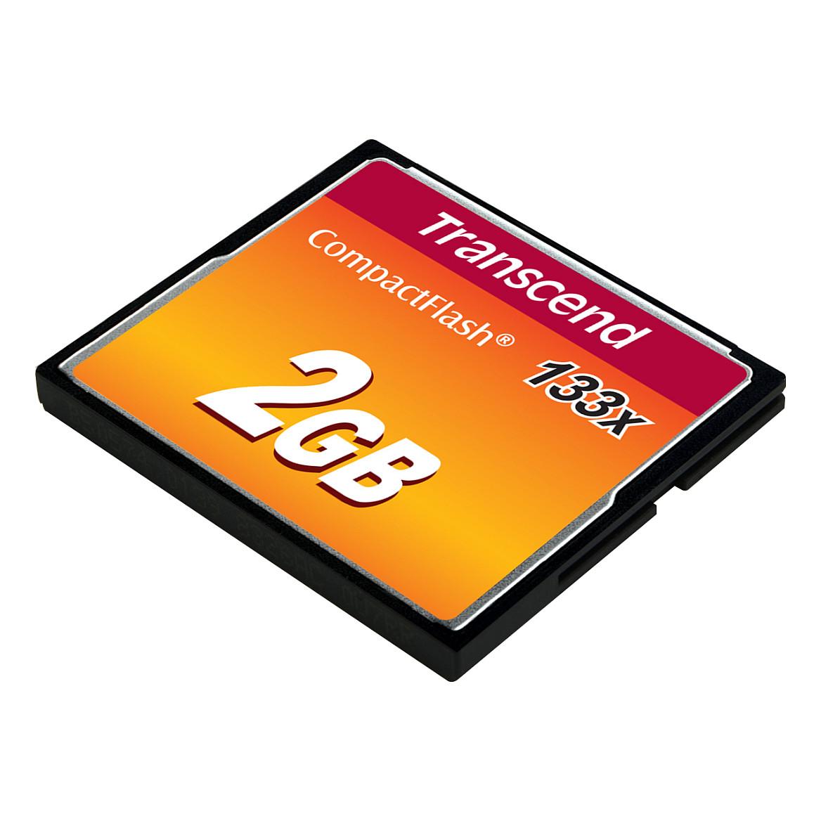 Kartë Memorie SD Transcend CompactFlash 133 / TS2GCF133 / 2GB / CF / 133x / UDMA 4 / MLC / 50MB/s / 20MB/s - Zezë/Portokalli/Rozë - 3