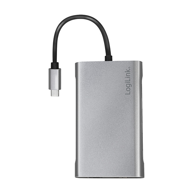 Docking Station LogiLink UA0382 / USB 3.2 Gen 1 / HDMI 4K 30Hz / DisplayPort / Gigabit Ethernet / USB-C PD 100W / 8-Port – Argjend - 2