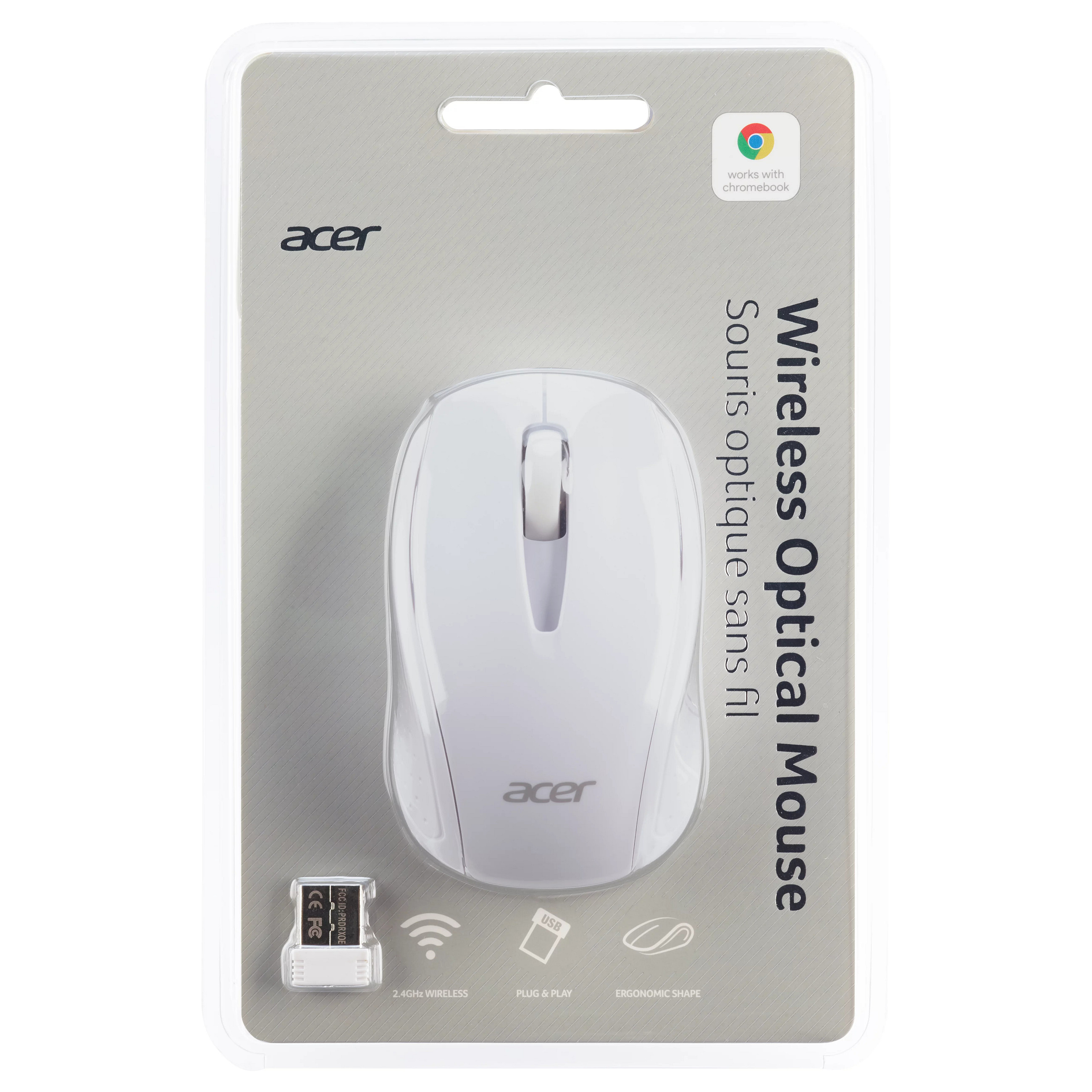Maus pa kabllo Acer AMR800 - Bardhë - 6