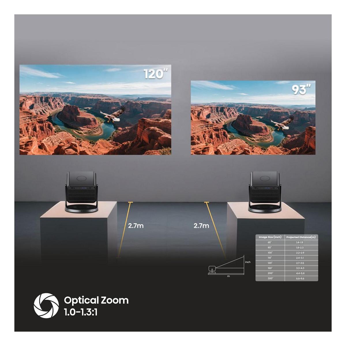Projektor Hisense C3, 4K UHD, DLP, TriChroma Laser, 2500 ANSI Lumen, Dolby Vision, HDR10+, VIDAA - Hiri Metalik - 6