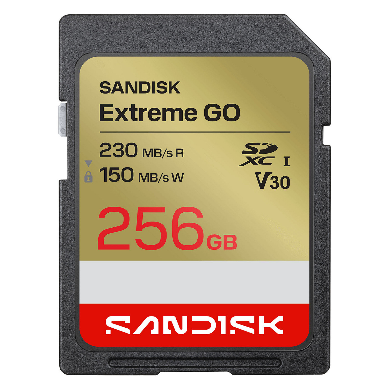 Kartë Memorie SD SanDisk Extreme GO / 256GB / SDXC / UHS-I / U3 / V30