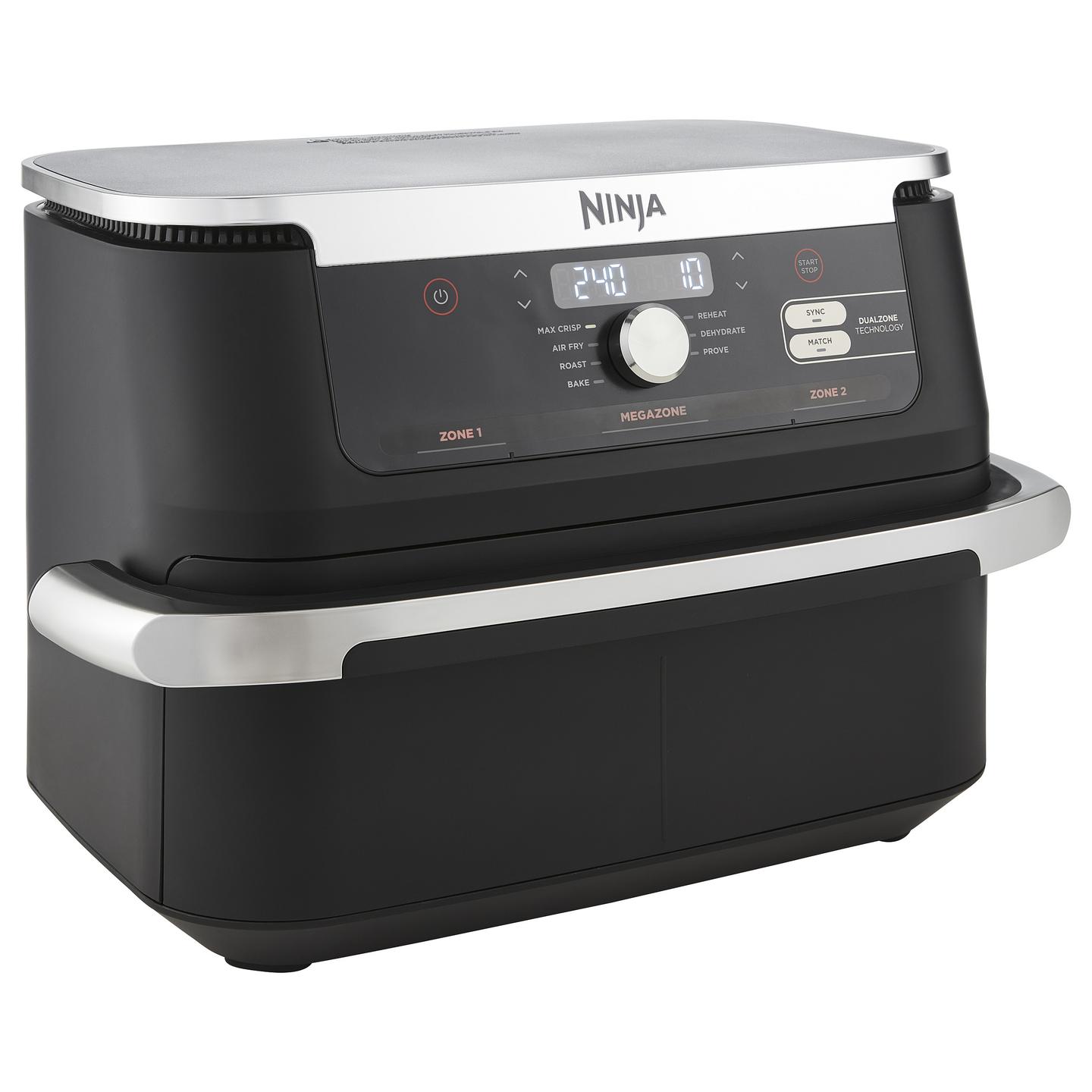Fryer Ninja Foodi FlexDrawer AF500EU, 10,4 L, 2470 W, 2 Zona nga 5,2 L, 7 Funksione - Zezë/Bardhë - 5