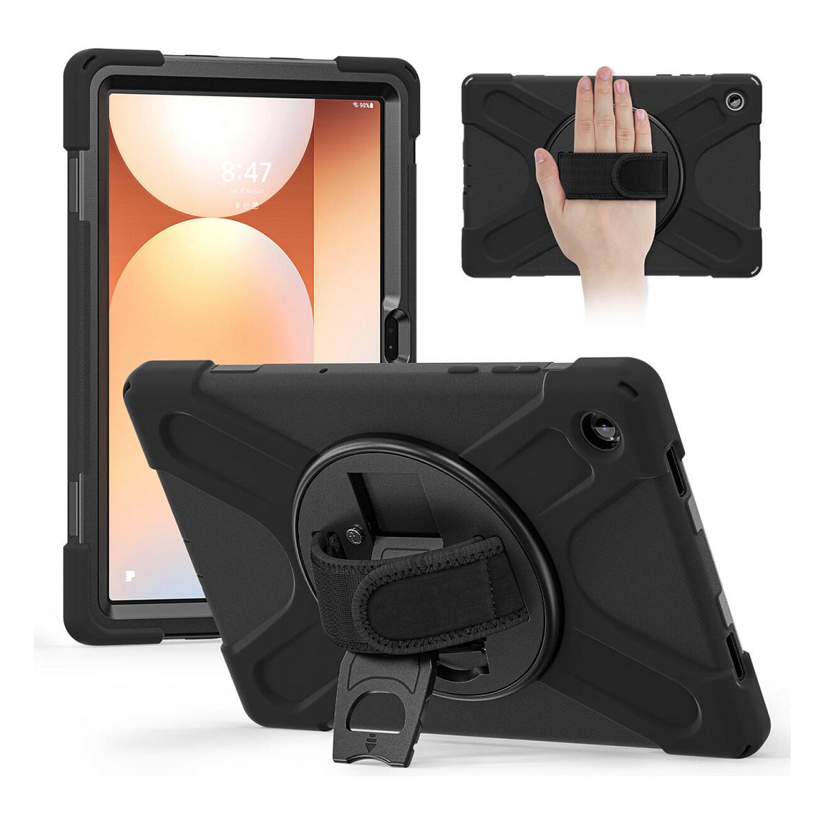 Aksesorë për Tablet 4smarts Rugged Case Grip / Samsung Galaxy Tab A11+ / PC + TPU / Stand / Mbajtës për Laps – Zezë - 2