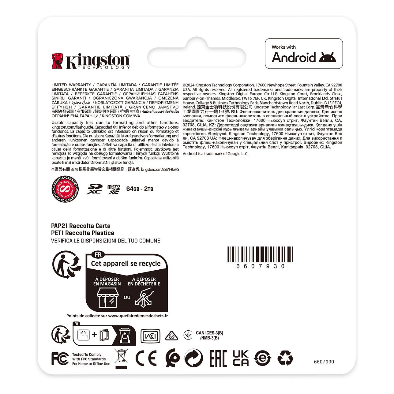 Kartë Memorie Kingston Canvas Select Plus Gen3 / 1TB / SDXC / UHS-I / Class 10 / U3 / V30 / deri 150MB/s Lexim / 32 × 24 × 2.1mm - Gjelbër/Zezë - 4