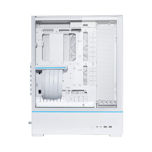 Kasë Lian Li SUP01 / Midi Tower / ATX / 3x 120mm PWM Fan / Tempered Glass - Bardhë  - 2