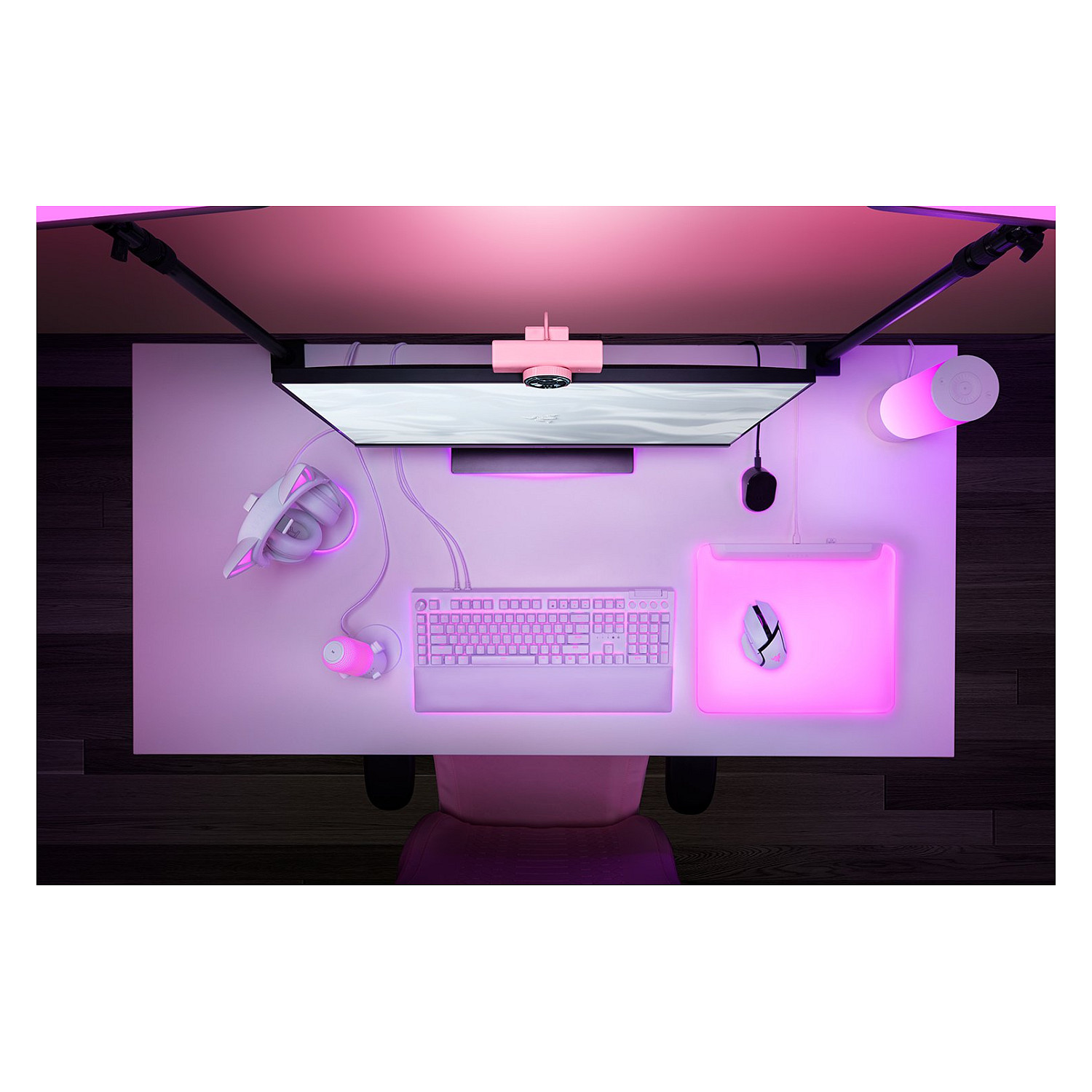 Webcam Razer Kiyo V2 X / 1080p  / 60FPS / Streaming - Rozë - 3