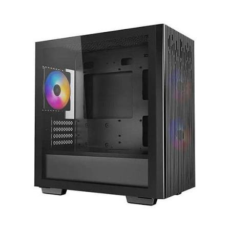 Kasa DeepCool MATREXX 40 3FS / Micro-ATX Mini-Tower / 3x Ventilatorë 120mm / Panel anësor prej xhami të temperuar - Zezë