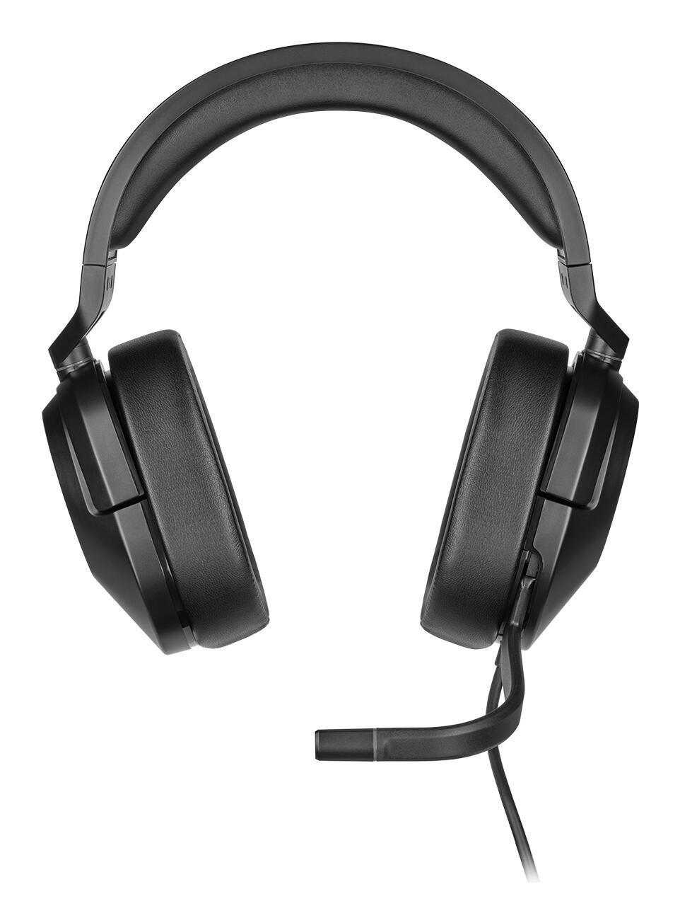 Kufje Gaming Corsair HS55B / Wired / 3.5mm / Driverë 50mm / Mikrofon Flip-to-Mute - Zezë - 2