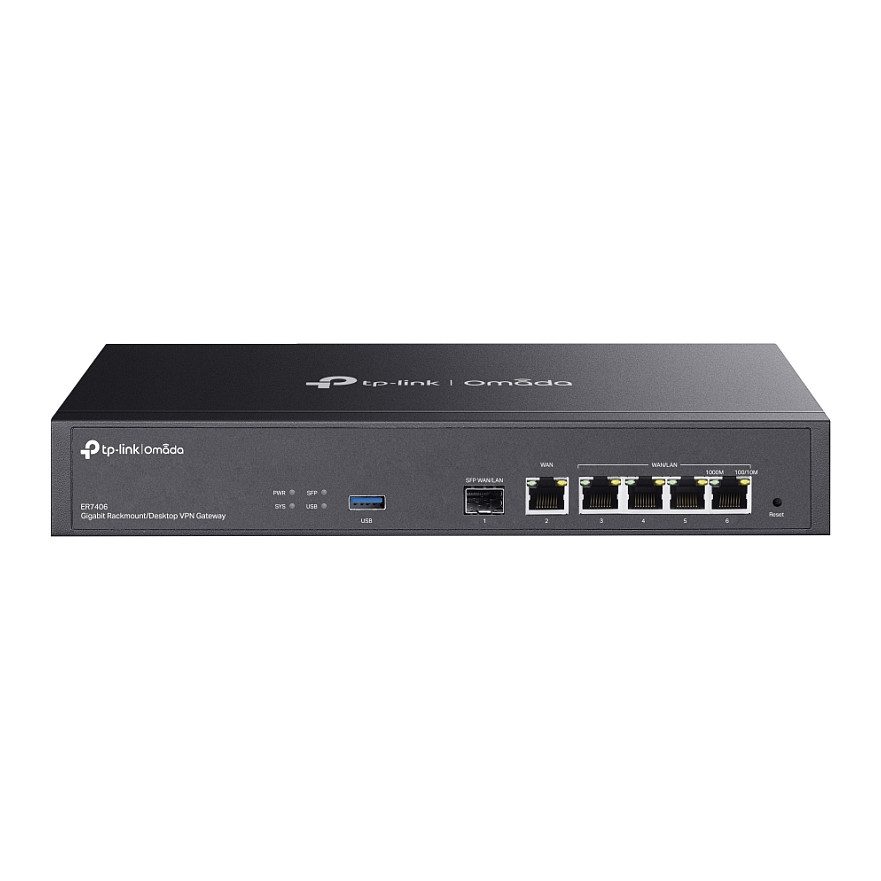 Ruter TP‑LINK ER7406 Omada Gigabit Rackmount Desktop VPN - 1