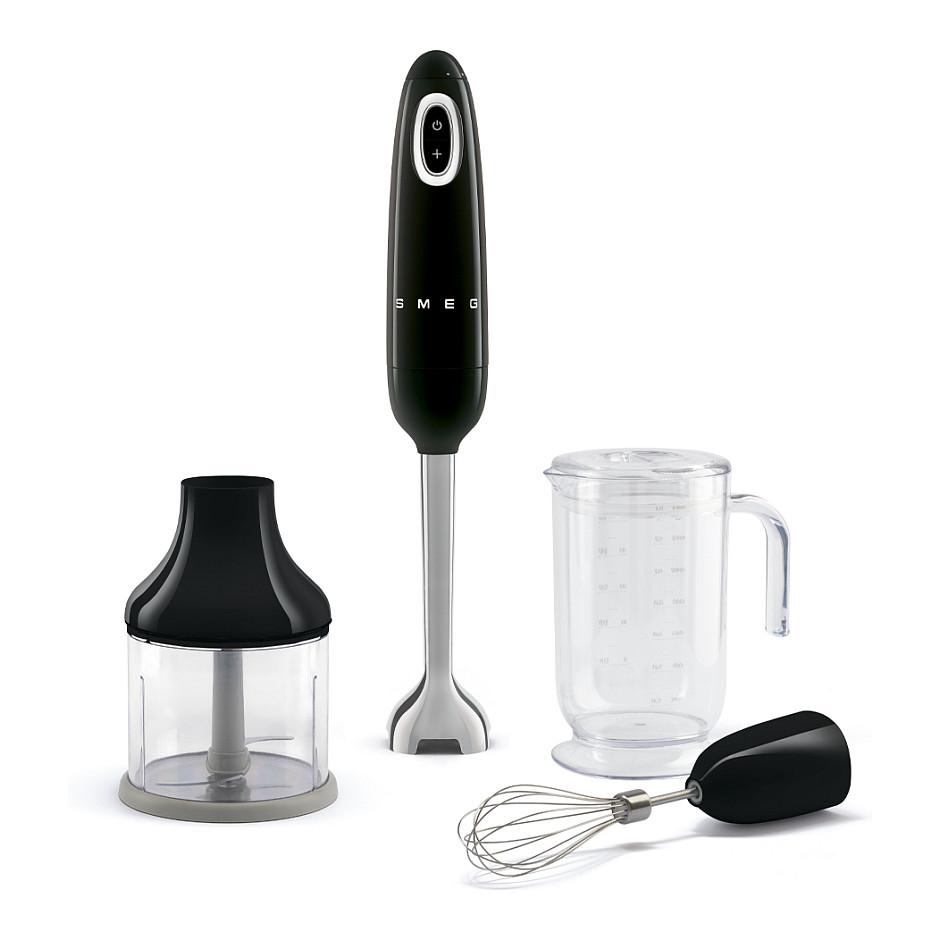 Blender Dore Smeg HBF03BLEU, 700W, FlowBlend, Shpejtësi e Rregullueshme, Turbo, 3 Aksesorë - Zezë/Argjend