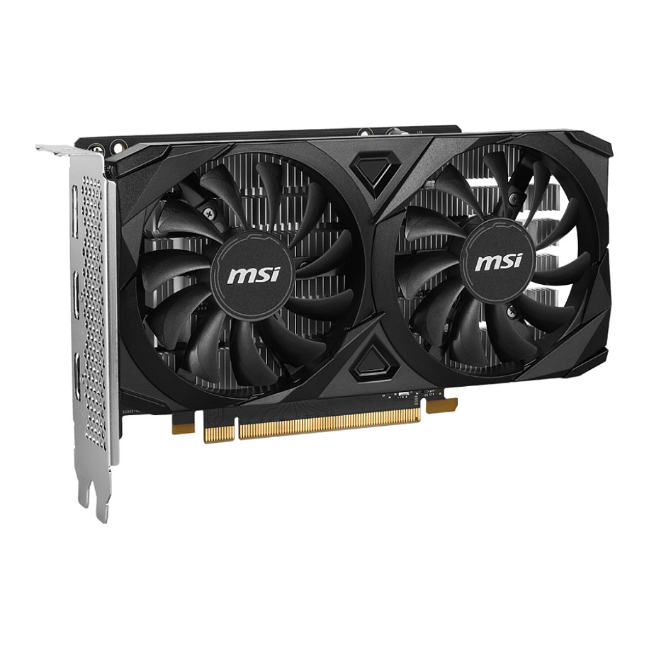 Kartelë Grafike NVIDIA GeForce RTX 3050 / 6GB GDDR6 / 96-bit / MSI VENTUS 2X E 6G OC / 2 Fans - Zezë - 3