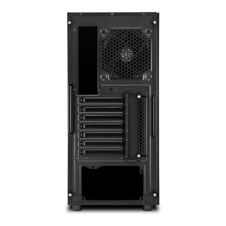 Kasë Sharkoon TG6 RGB Midi Tower Glass Window LED RGB Fans - Zezë - 7