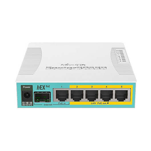 MikroTik RB960PGS hEX PoE Gigabit Router 5-Port with SFP PoE Out - 4