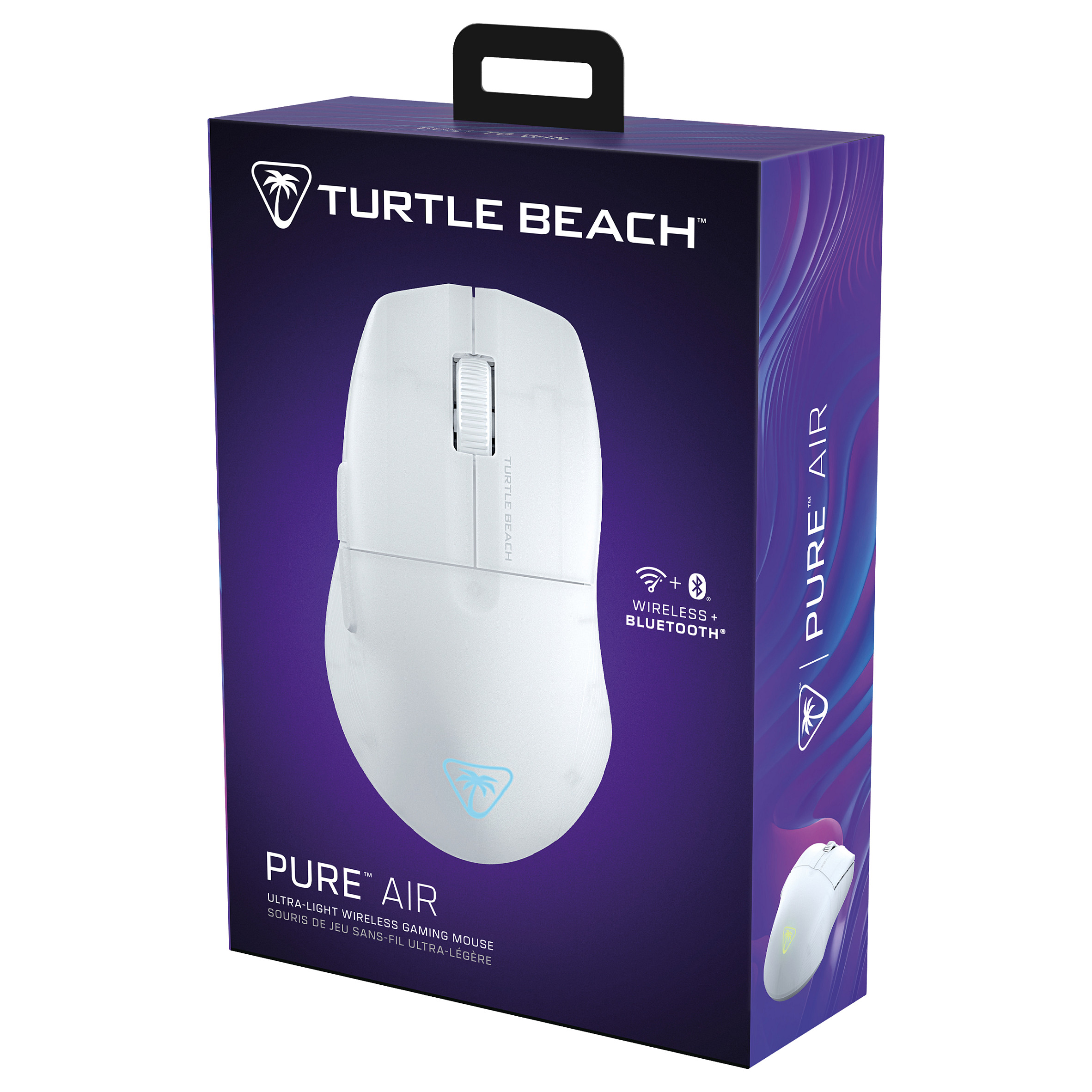 Maus Gaming Turtle Beach Pure Air / Wireless / Owl-Eye / 26.000 DPI / 1000Hz / 2.4 GHz + Bluetooth / RGB - Bardhë - 9