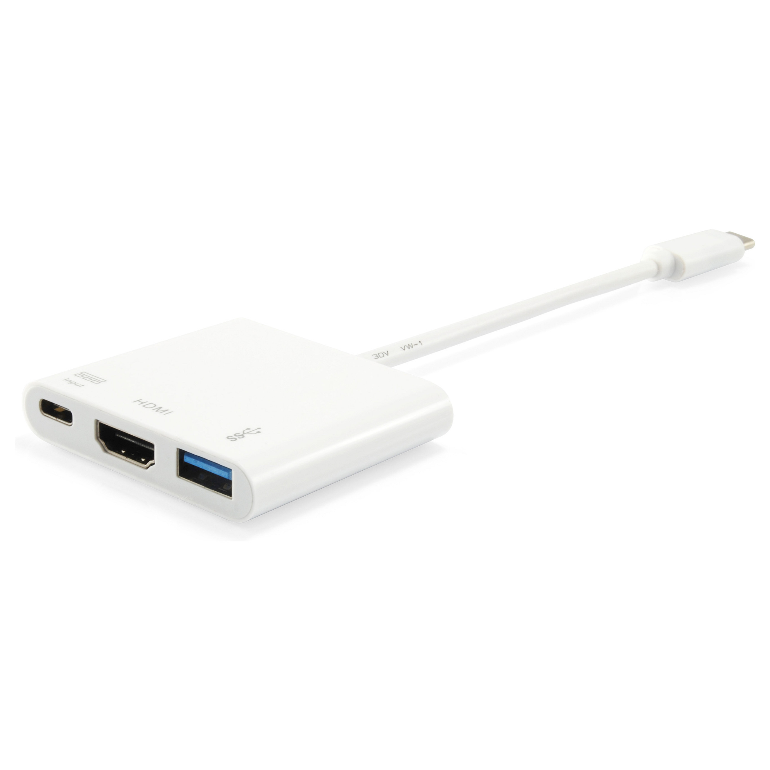 Docking Station Equip USB-C / HDMI / USB 3.0 / 60W PD / Kabllo 15cm - Argjend - 1