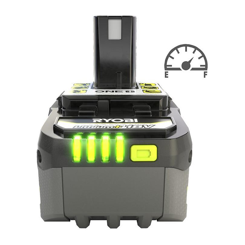 Bateri Ryobi RB1840X, 18V, 4.0Ah, Lithium+ - Gjelbër/Hiri - 4