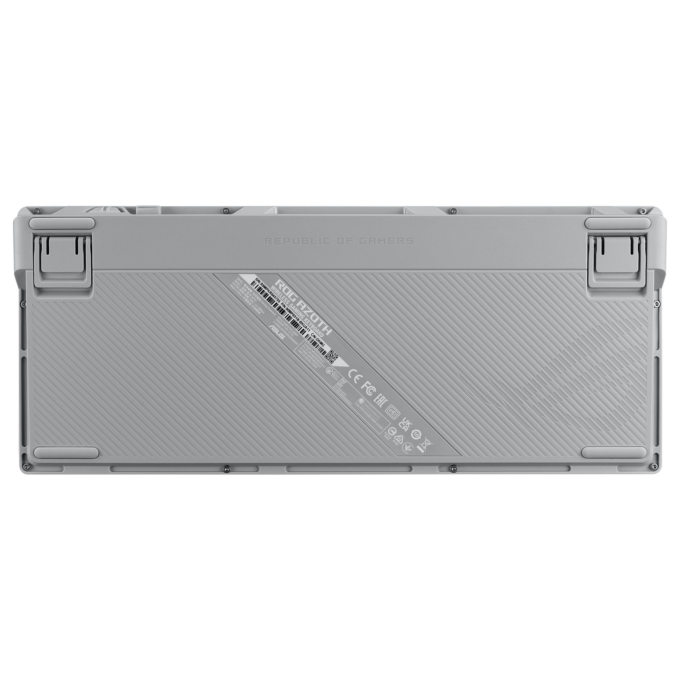 Tastierë Gaming Asus ROG Azoth Mechanical RGB LED / Wired & Wireless / QWERTZ  -Bardhë - 6