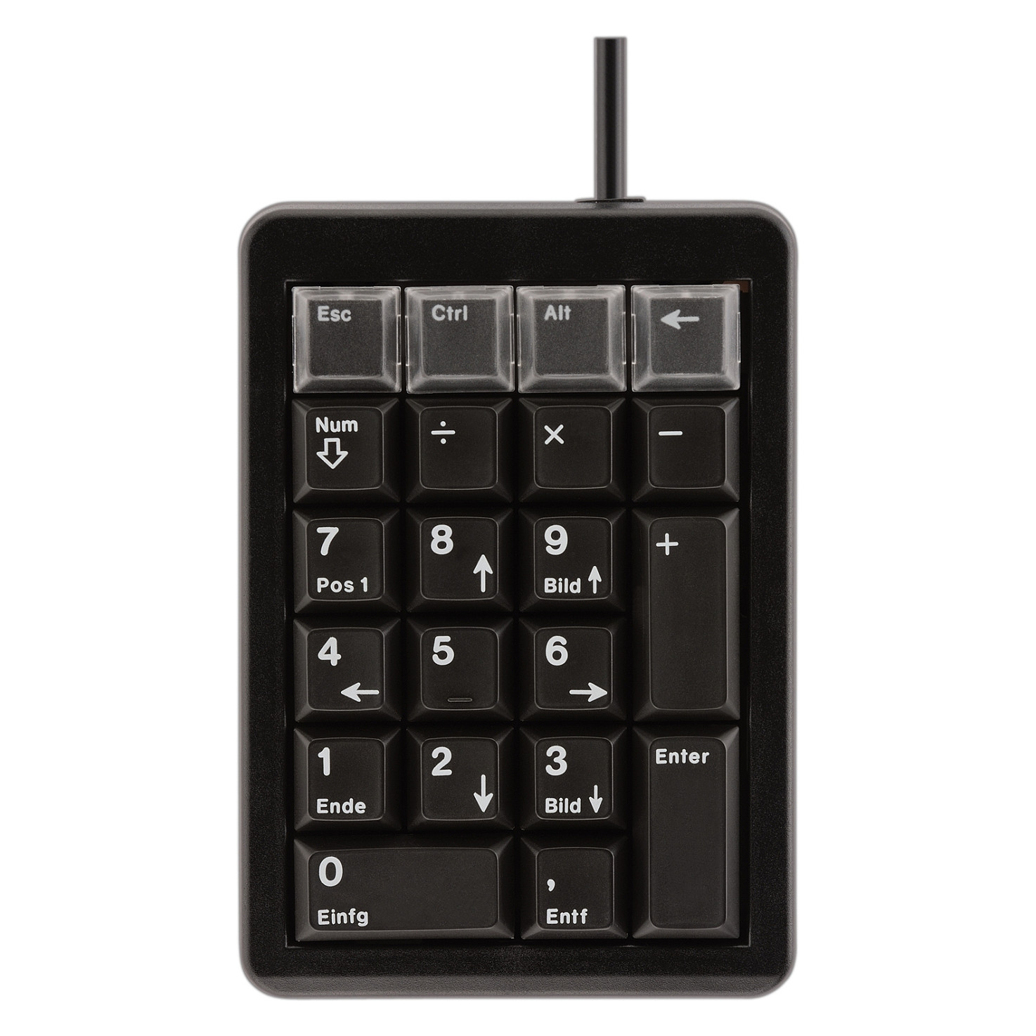 Tastierë Me kabllo CHERRY G84-4700 / NumPad / 21 Taste / ML / USB / Programueshme / 24 Karaktere për tast - Zezë
