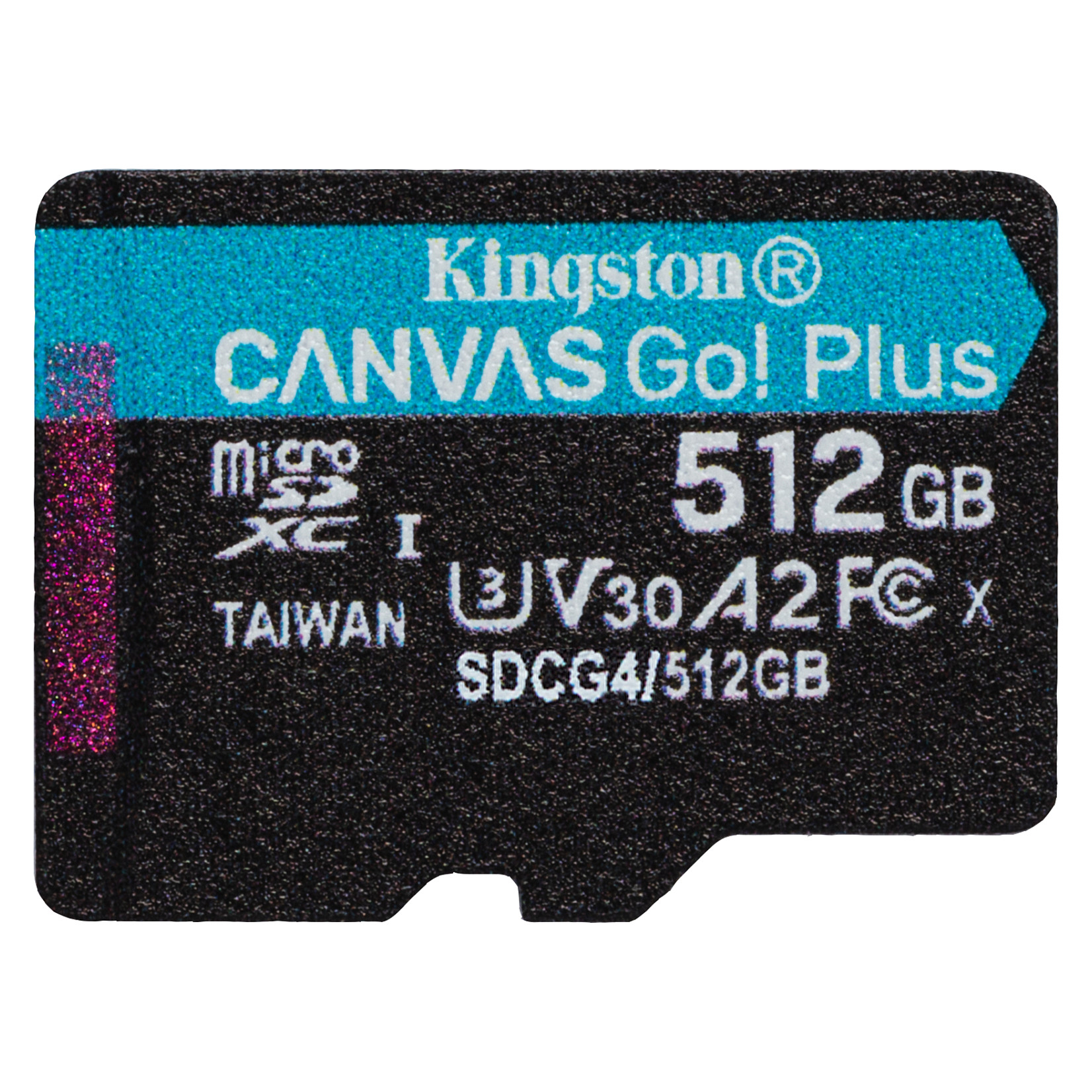 Kartë Memorie SD CARD KINGSTON 512GB microXC Canvas Go Plus Gen4 200MB/s A2 U3 V30 + Adapter - 2