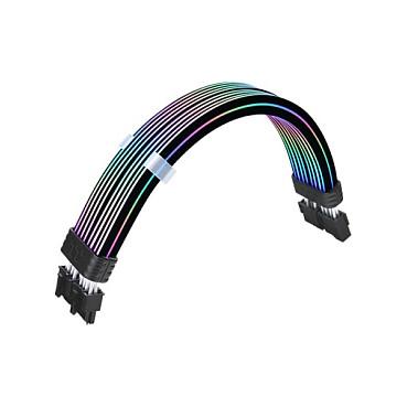 Kabllo Vazhduese Energjie Thermaltake Tt Mod 8 Pin ARGB, 2x 8-pin, 54 LED ARGB, 272mm - Zezë - 3