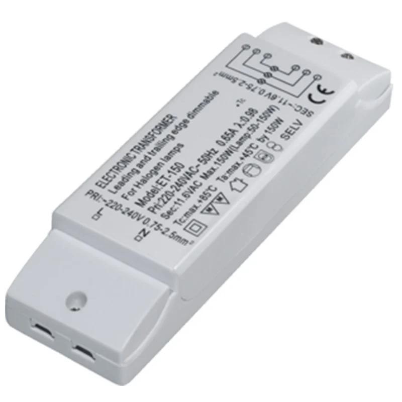 Transformator Elektronik Transmedia LT 3L, 230V AC në 12V AC, 50–150W, 159 × 44 × 29 mm