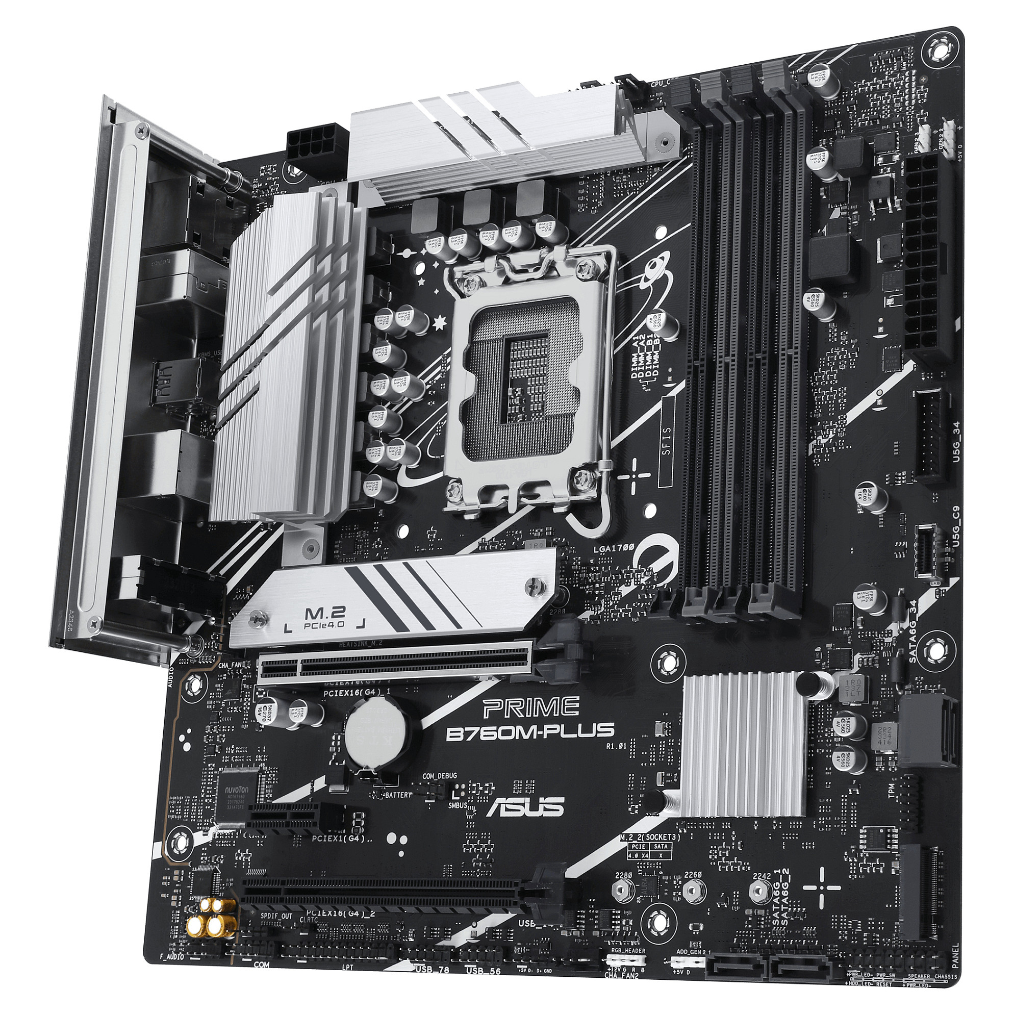 Pllakë Amë MB Intel ASUS PRIME B760M-PLUS / LGA 1700 / DDR5 / mATX / HDMI+DP - 4