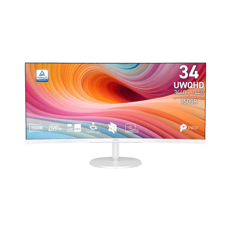 Monitor MSI PRO MP341CQW E12 / 34"/ UWQHD Curved AG / 120Hz / 1ms / HDMI + DP - Bardhë