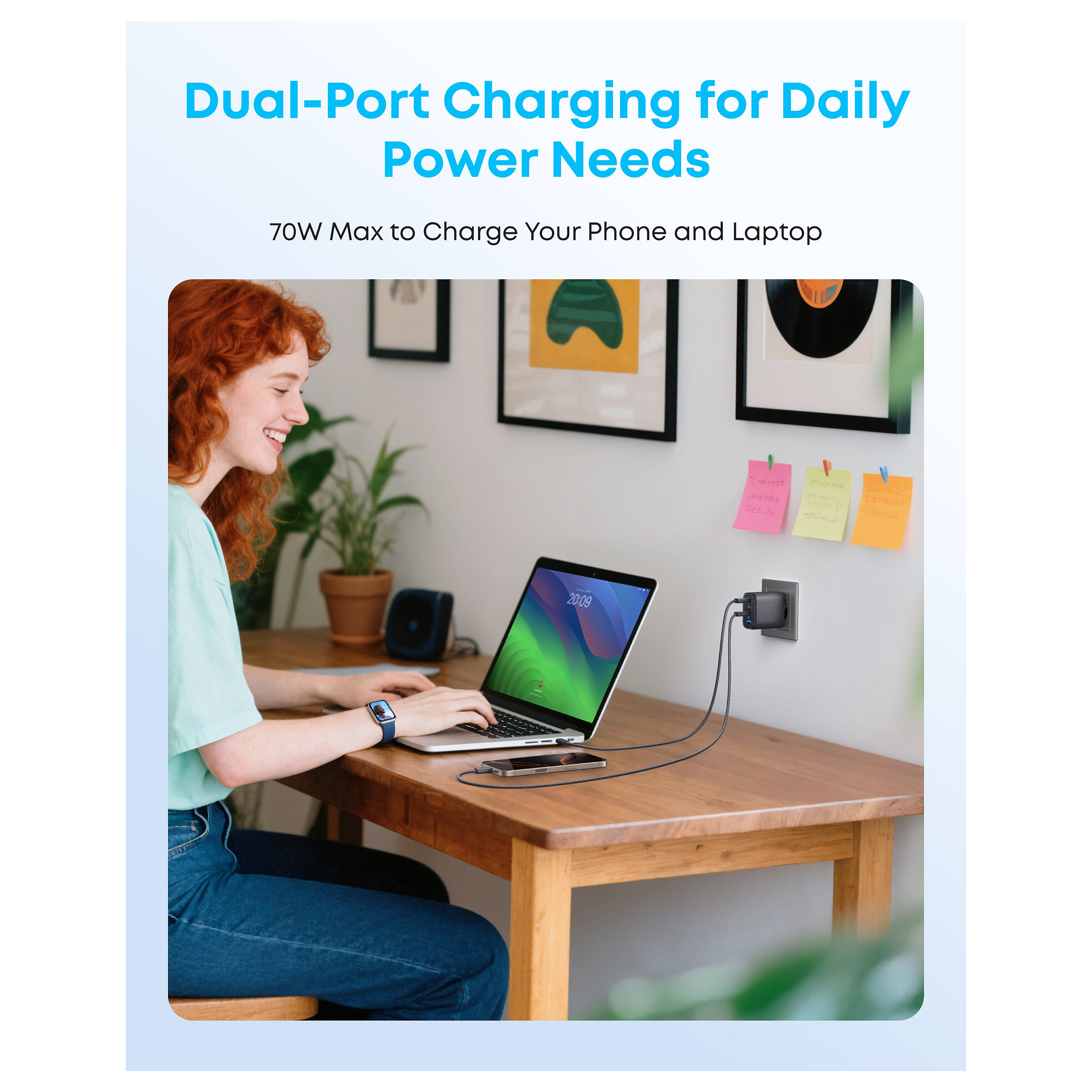 Karikues Anker Zolo A121C / 70W / 3x USB-C + USB-A / GaN – Zezë - 7
