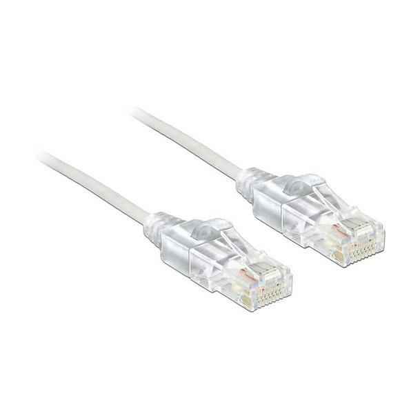 Kabllo për Rrjet DeLOCK 83782 / RJ45 - RJ45 / Cat.6 / UTP / 30 AWG / 2 m - Bardhë - 1