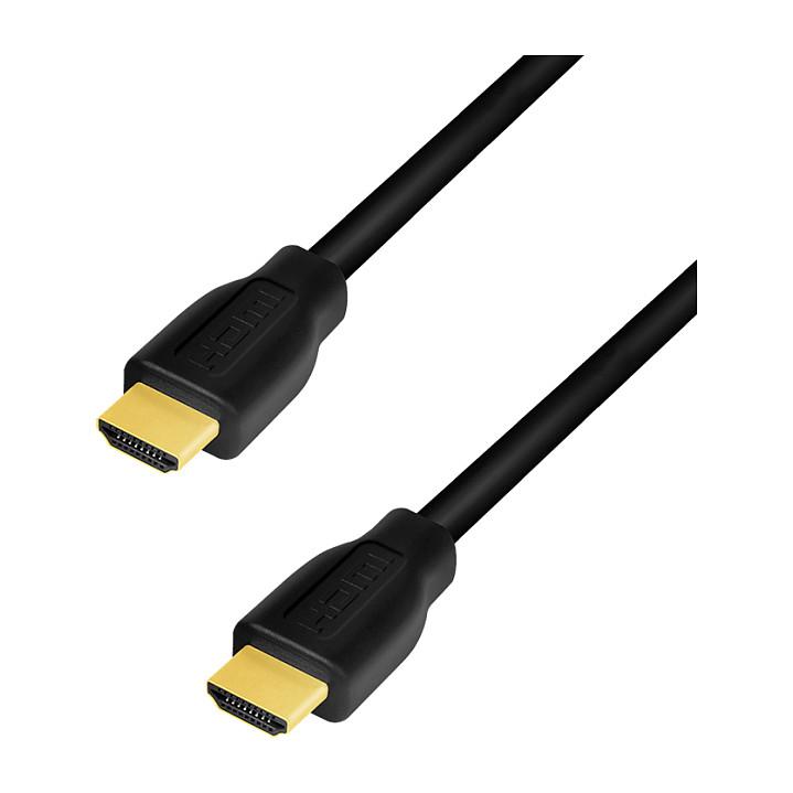 Kabllo HDMI LogiLink CH0101 / HDMI në HDMI / 2m / HDMI 2.0 / 4K 60Hz / HDR - Zezë