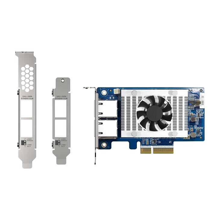 Kartë Rrjeti QNAP QXG-10G2T-X710, 2 × 10GbE RJ45, PCIe 3.0 x4, Intel X710 - 1