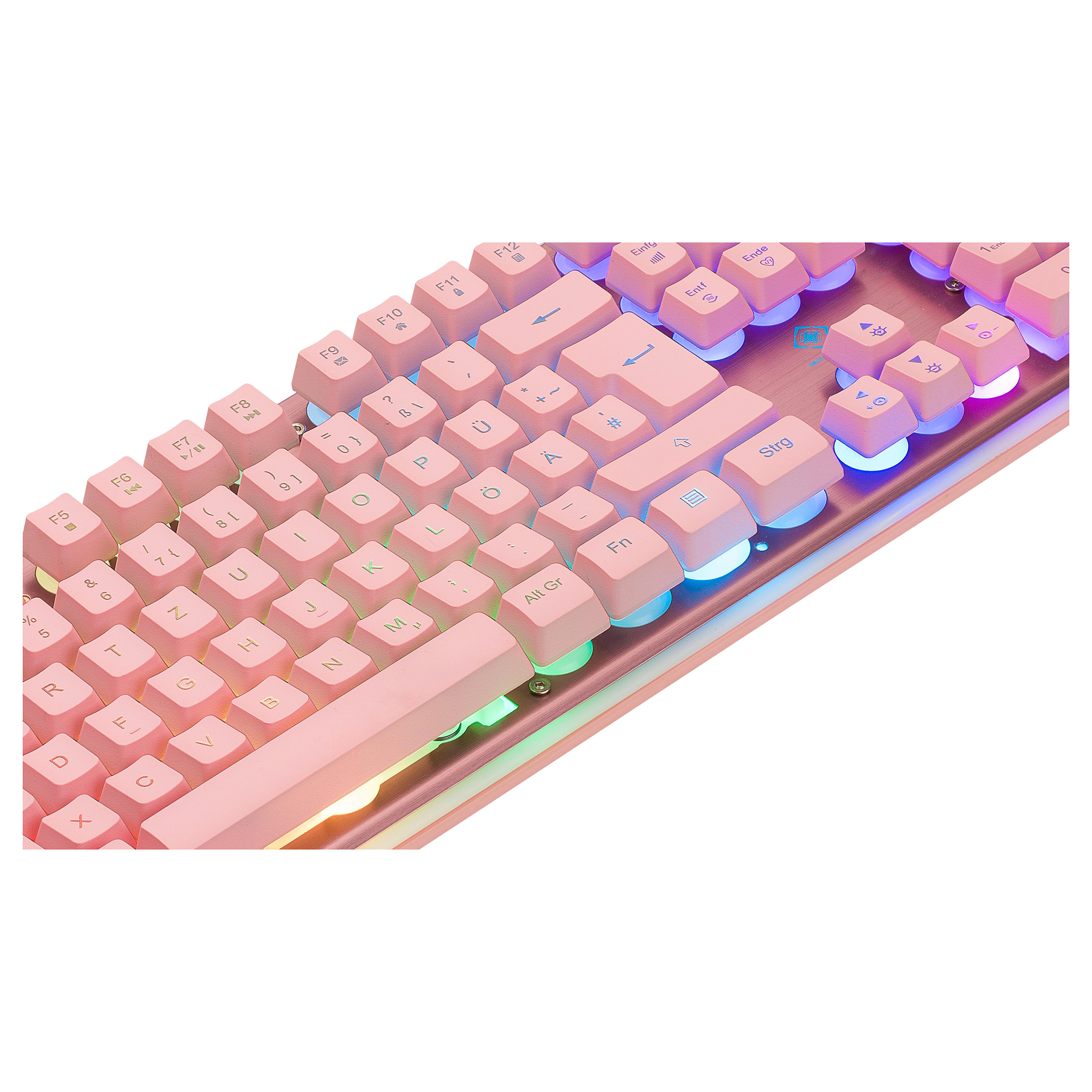 Tastierë Gaming Deltaco RGB Wired / QWERTZ – Rozë - 7