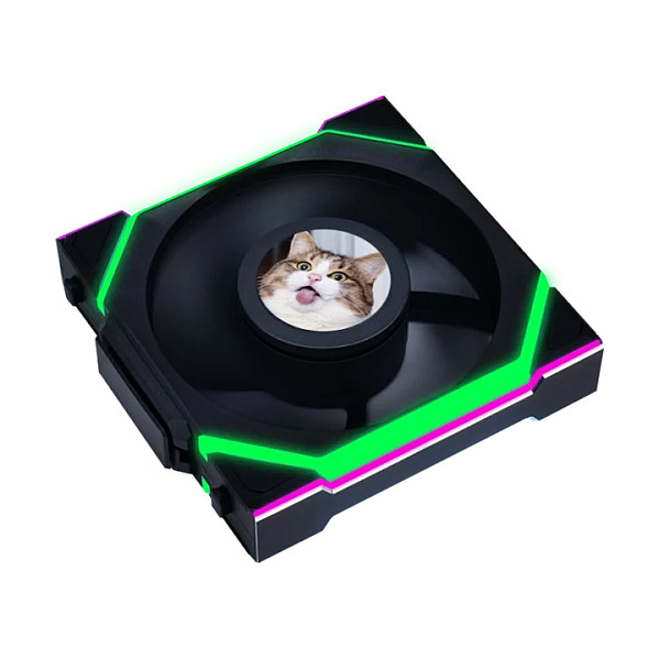 Ftohës për Kasë Lian Li UNI FAN SL Wireless LCD 120 / 120mm / 350-1900 RPM / LCD / ARGB / PWM / Reverse – Zezë - 3