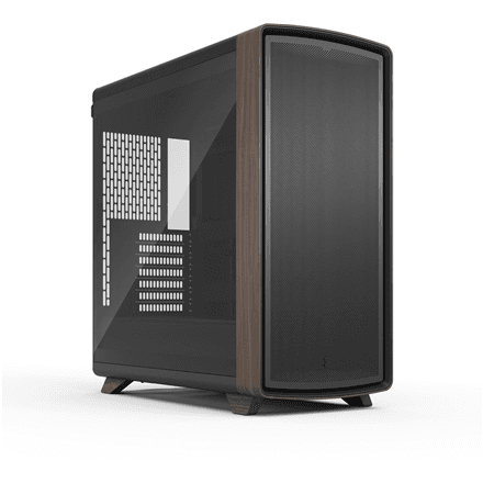 Kasë Fractal Design Summit, Mid-Tower, ATX, Xham i Temperuar, 3x Momentum 14, USB Type-C 20Gbps - Zezë/Kafe