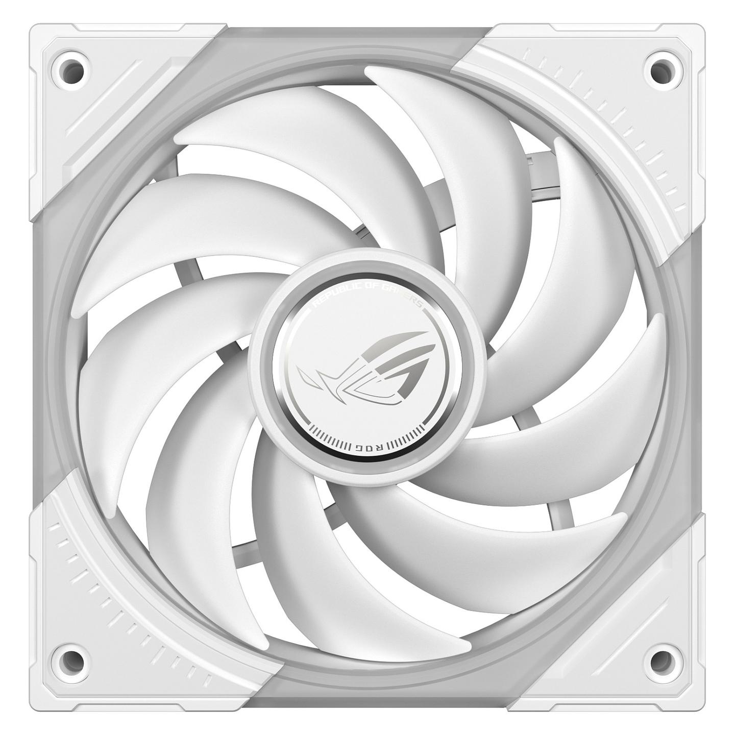 Ftohës për Kasë ASUS ROG Eurux GR120 ARGB, 120mm, PWM, 2600 RPM, 85 CFM, ARGB - Bardhë - 9