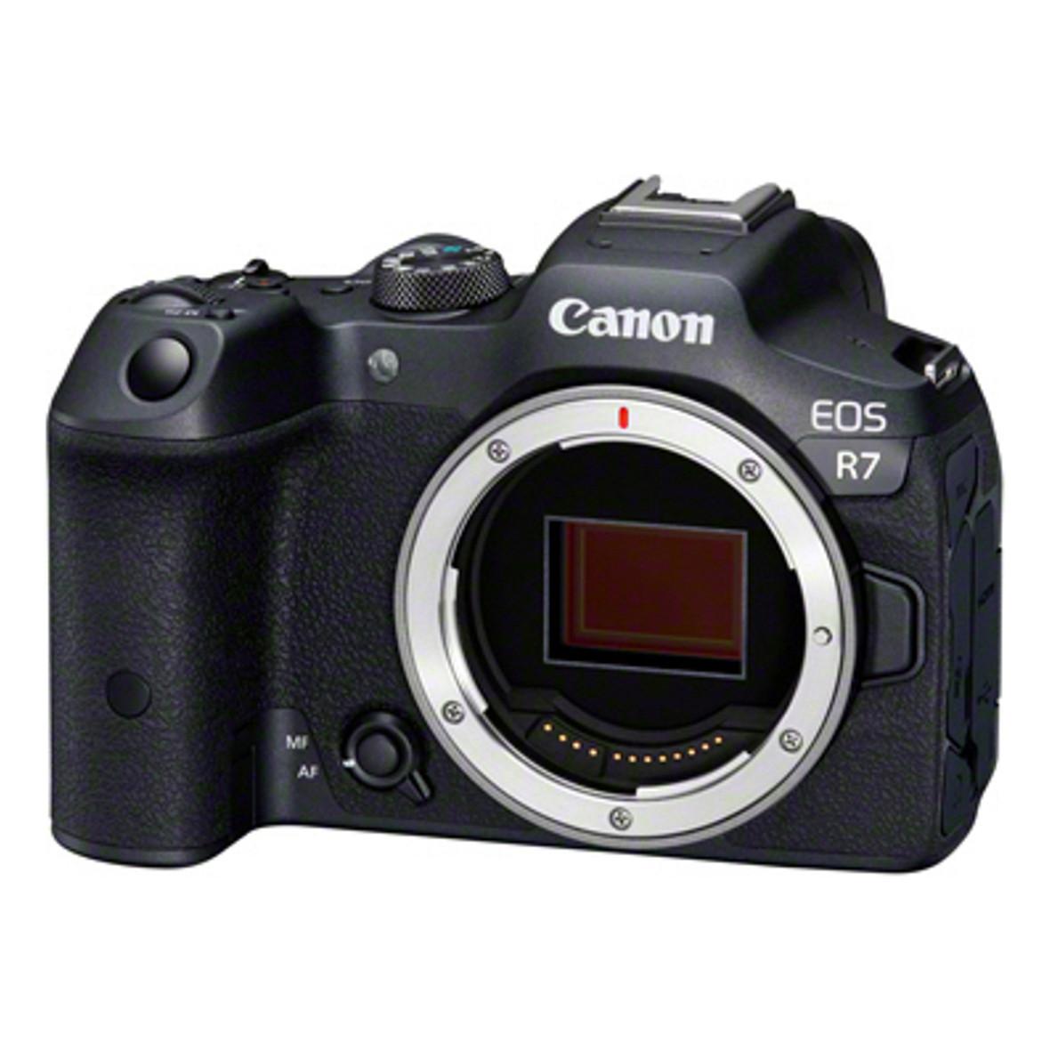 Kamerë Digjitale Canon EOS R7 Body, APS-C, 32.5MP, 30fps, 4K 60fps, 5-Axis IS, RF Mount - Zezë - 3