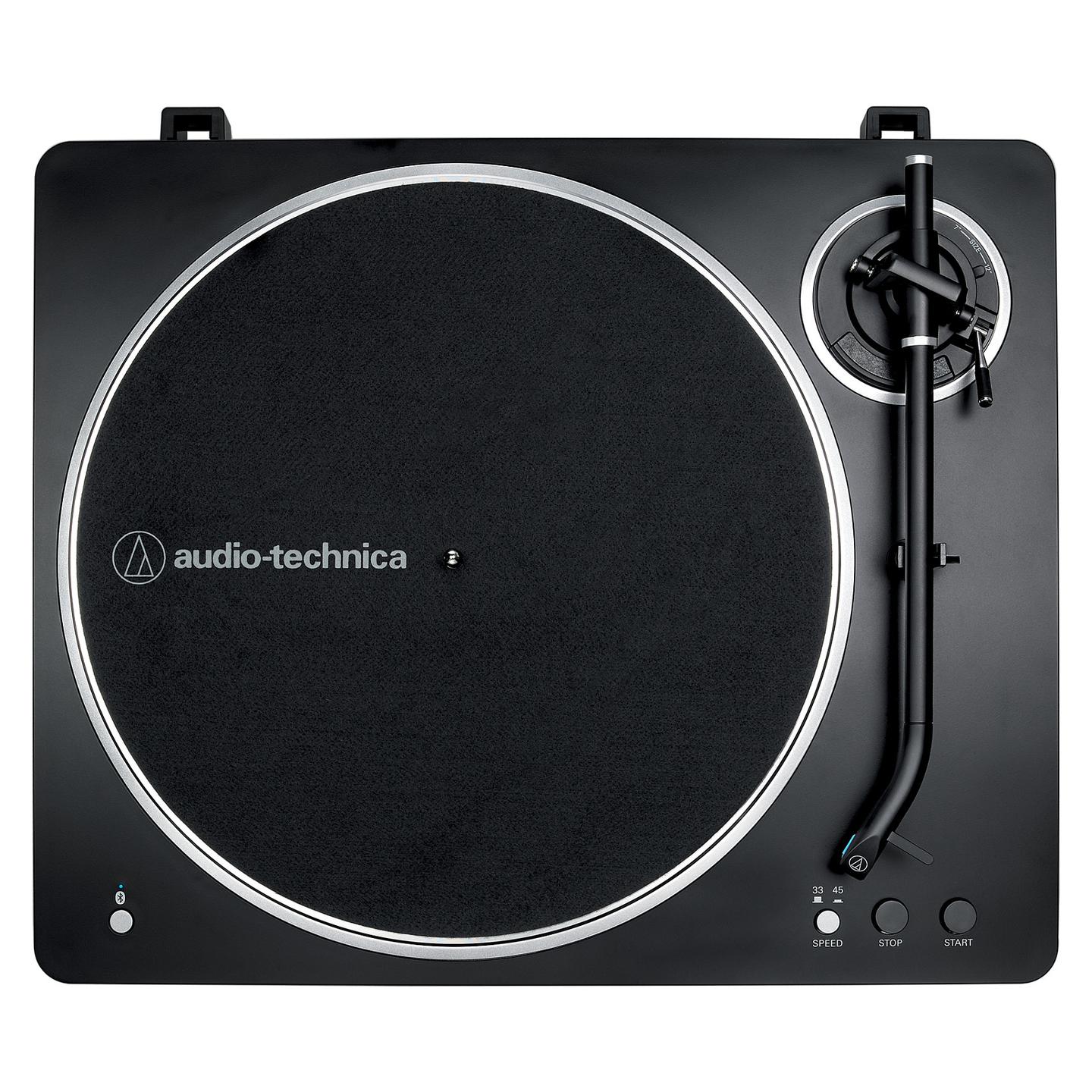 Gramafon Audio-Technica AT-LP70XBT, Me rrip, Plotësisht automatik, Bluetooth, A2DP, Adapter AC - Zezë, argjend - 3