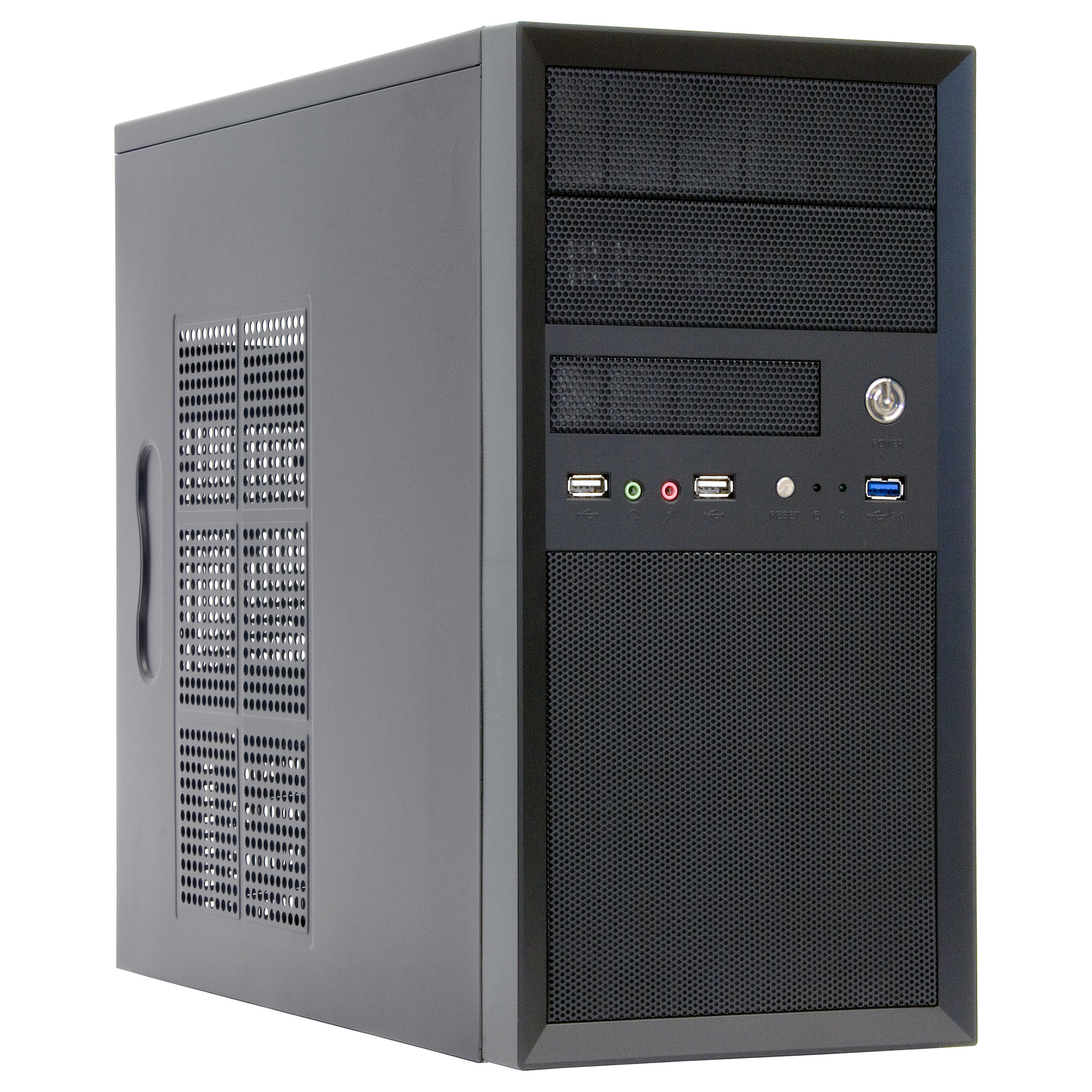 Kasë PC Chieftec CT-01B-OP / Mini Tower / Fan 80/90/120mm / HDD 2.5"/3.5" - Zezë - 1