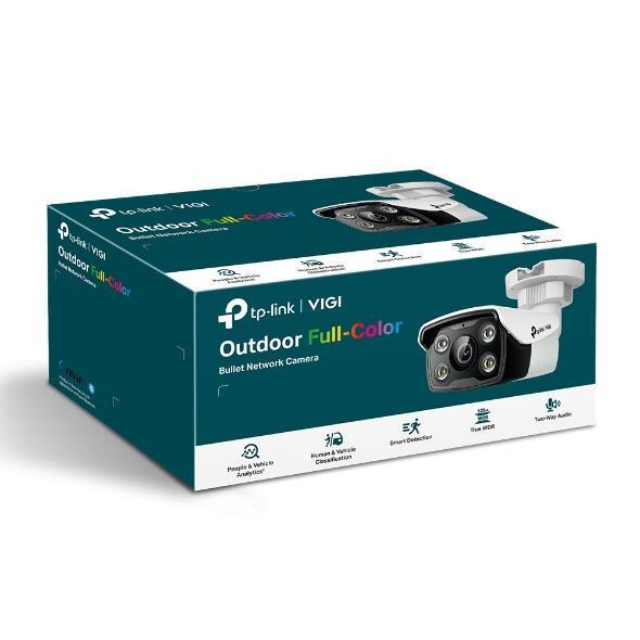 TP-Link VIGI C350 5MP – Full-Color Bullet Outdoor, 6mm, 56° FOV, IR/White Light 30m, AI, 2-Way Audio, PoE, IP67 - 2